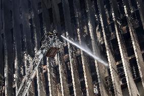 Cairo Telecommunication Building Fire Aftermath - Egypt