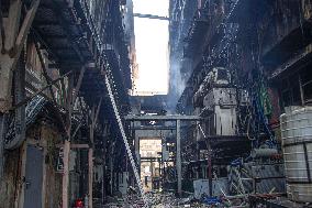 Cairo Telecommunication Building Fire Aftermath - Egypt