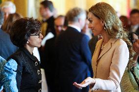French President Visits the Royal Collection Exhibition - Windsor