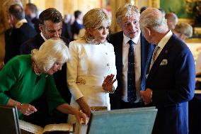 French President Visits the Royal Collection Exhibition - Windsor