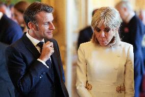French President Visits the Royal Collection Exhibition - Windsor
