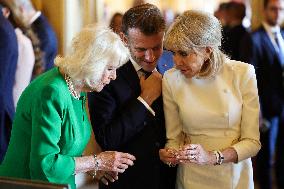 French President Visits the Royal Collection Exhibition - Windsor