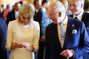 French President Visits the Royal Collection Exhibition - Windsor