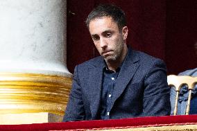 Romain Marleix attends the tribute to late MP Olivier Marleix at the National Assembly - Paris RL