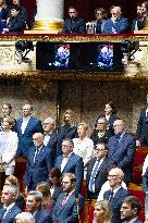 Romain Marleix attends the tribute to late MP Olivier Marleix at the National Assembly - Paris RL