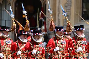 Emmanuel Macron Leaves Windsor Castle - UK