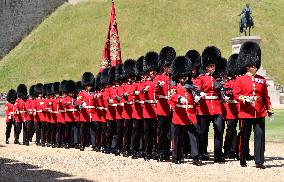 Emmanuel Macron Leaves Windsor Castle - UK
