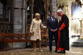 French President Visits Westminster Abbey - London