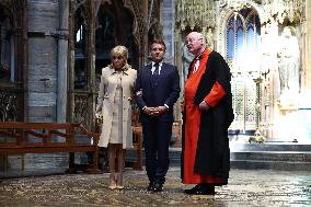 French President Visits Westminster Abbey - London