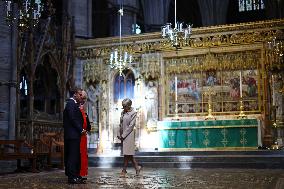 French President Visits Westminster Abbey - London