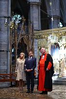 French President Visits Westminster Abbey - London