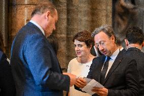 French President Visits Westminster Abbey - London