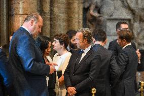 French President Visits Westminster Abbey - London