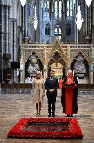 French President Visits Westminster Abbey - London