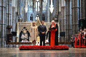 French President Visits Westminster Abbey - London
