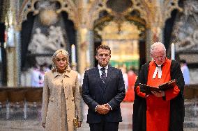 French President Visits Westminster Abbey - London