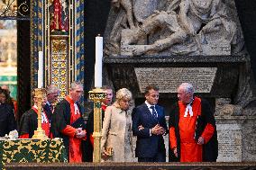 French President Visits Westminster Abbey - London