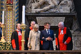 French President Visits Westminster Abbey - London