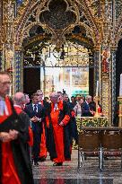 French President Visits Westminster Abbey - London