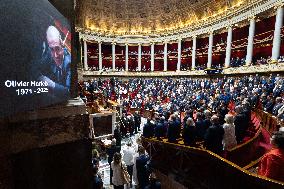 Tribute to late MP Olivier Marleix at the National Assembly - Paris RL