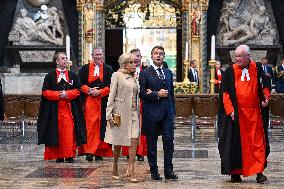 French President Visits Westminster Abbey - London