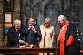 French President Visits Westminster Abbey - London