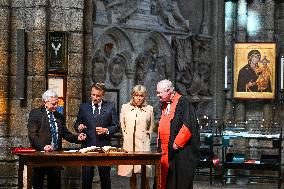 French President Visits Westminster Abbey - London