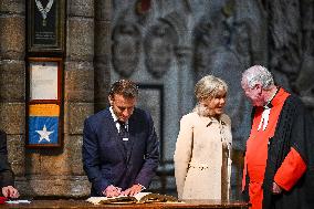French President Visits Westminster Abbey - London