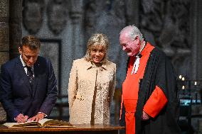 French President Visits Westminster Abbey - London