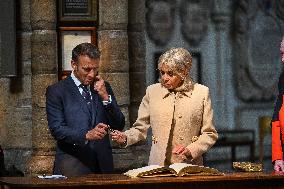 French President Visits Westminster Abbey - London