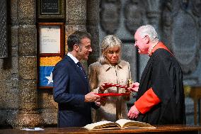 French President Visits Westminster Abbey - London