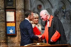 French President Visits Westminster Abbey - London