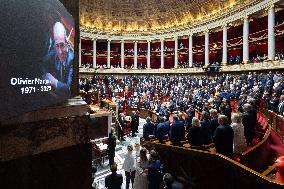 Tribute to late MP Olivier Marleix at the National Assembly - Paris RL