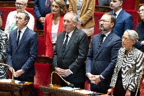 Tribute to late MP Olivier Marleix at the National Assembly - Paris RL