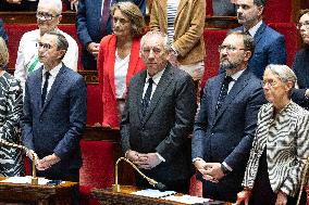 Tribute to late MP Olivier Marleix at the National Assembly - Paris RL
