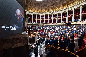 Tribute to late MP Olivier Marleix at the National Assembly - Paris RL
