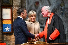 French President Visits Westminster Abbey - London