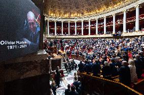 Tribute to late MP Olivier Marleix at the National Assembly - Paris RL