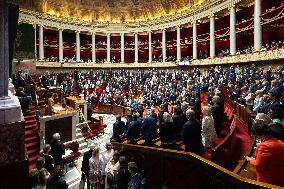 Tribute to late MP Olivier Marleix at the National Assembly - Paris RL