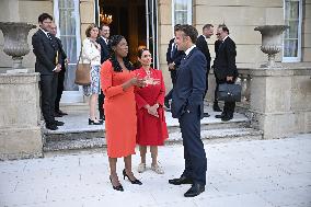 Emmanuel Macron on meeting - London