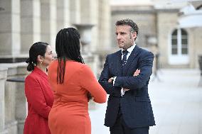 Emmanuel Macron on meeting - London