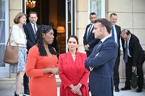 Emmanuel Macron on meeting - London