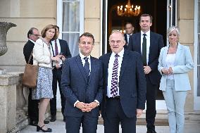 Emmanuel Macron on meeting - London