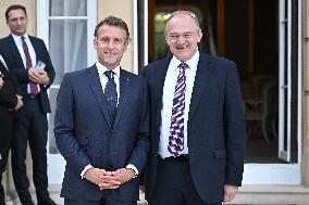 Emmanuel Macron on meeting - London