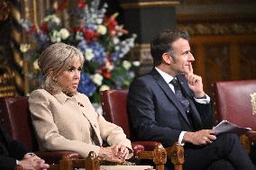 Macron Delivers A Speech In Front Of Parliamentarians - London