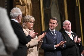 Macron Delivers A Speech In Front Of Parliamentarians - London