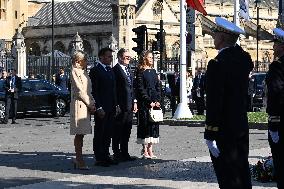 President Macron Pays Tribute to Winston Churchill - UK