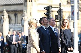 President Macron Pays Tribute to Winston Churchill - UK