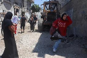 Gaza Airstrike Aftermath - Injured Child in Jabalia