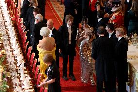 State Banquet At Windsor Castle